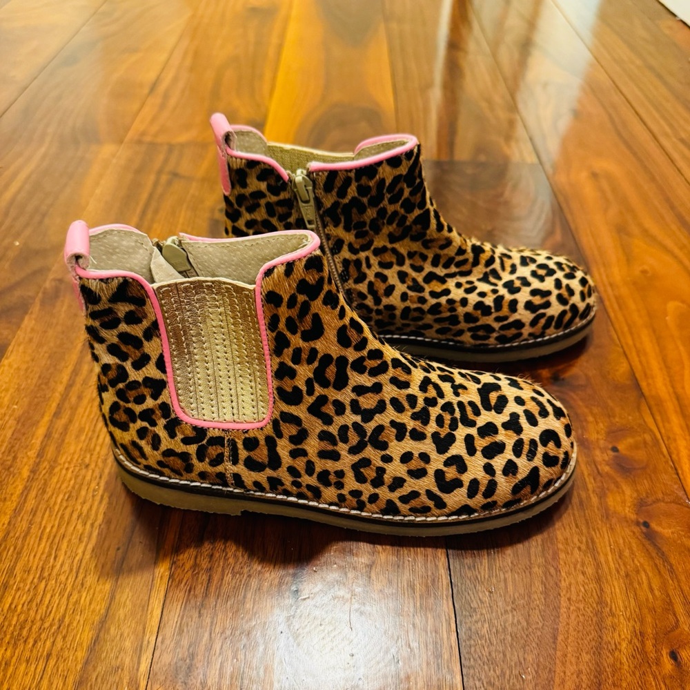 Leopard Girls Boots